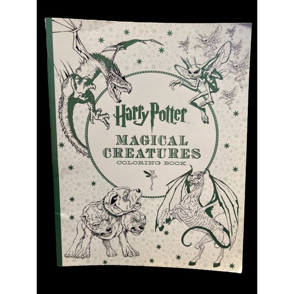 Harry Potter Magical Creatures Coloring Book Brand New 2016, Relaxation Coloring - Picture 1 of 4